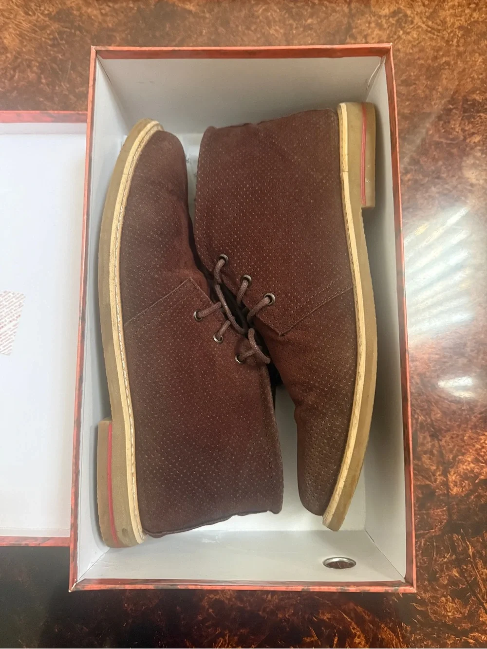 Men's Brown Suede Desert Boots